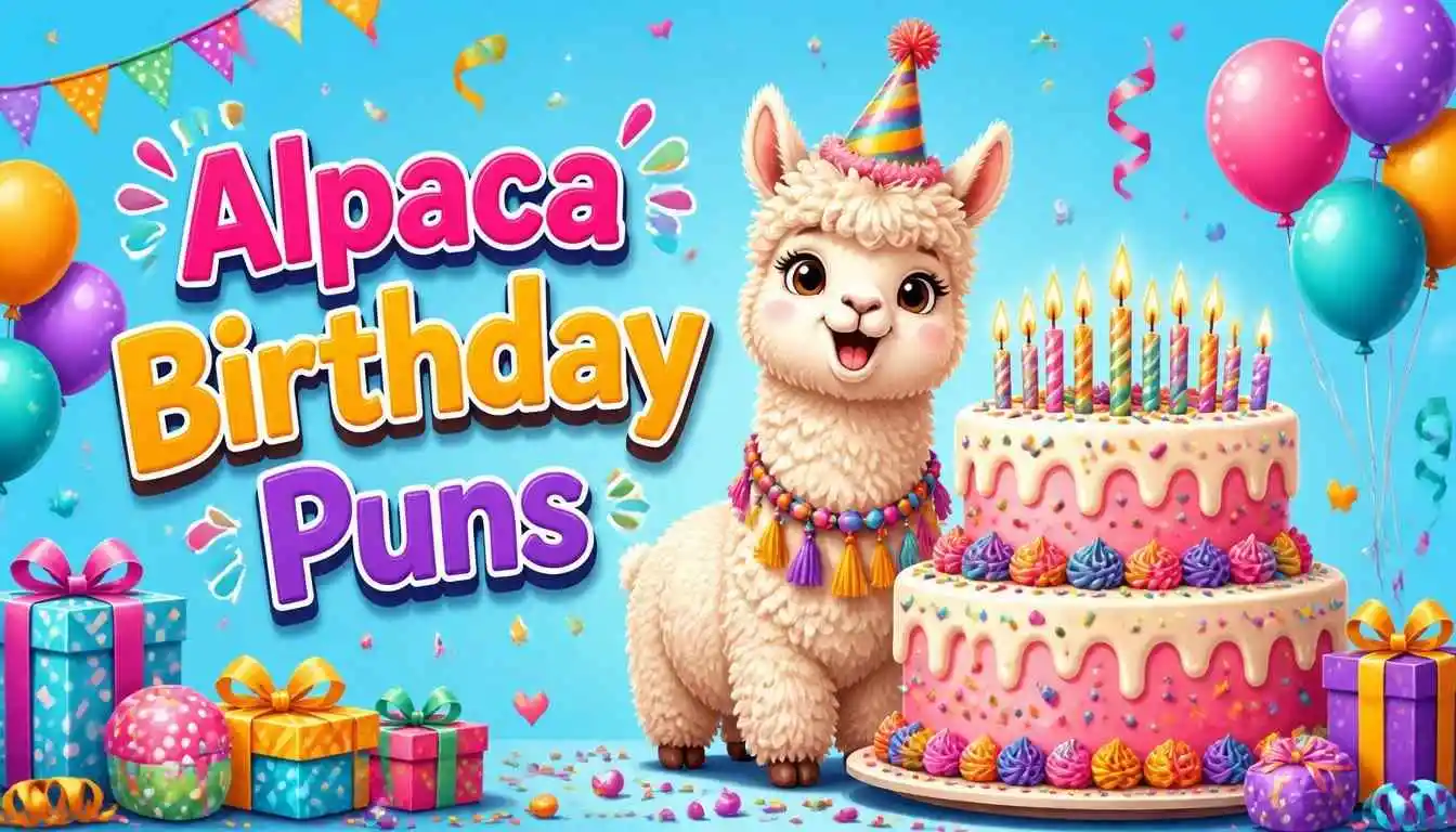 Alpaca Birthday Puns