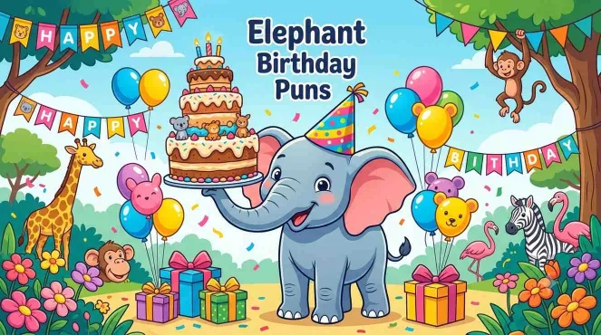 Elephant Birthday Puns