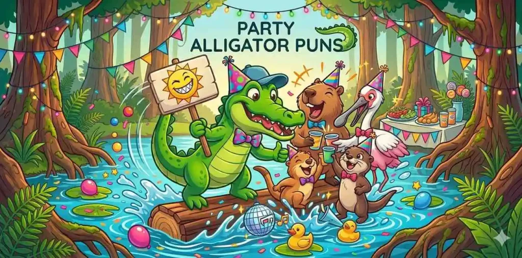 Party Alligator Puns