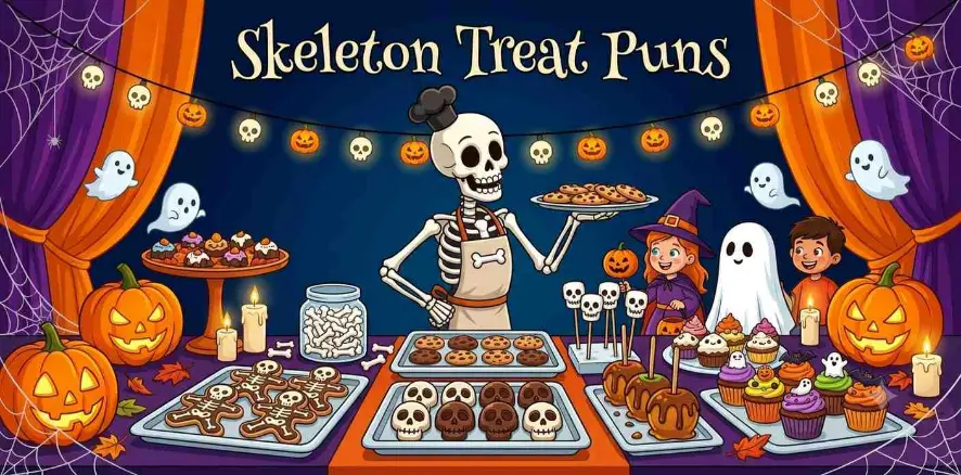 Skeleton Treat Puns      