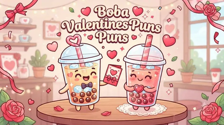 Boba Valentines Puns