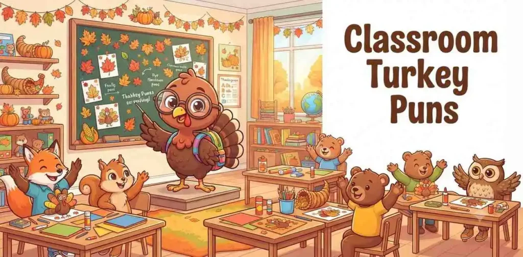Cute classroom turkey