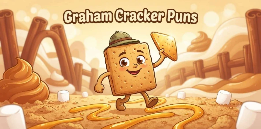 Smiling graham cracker
character