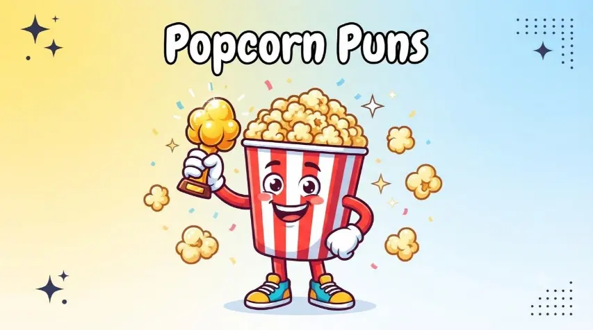 Happy popcorn celebrating