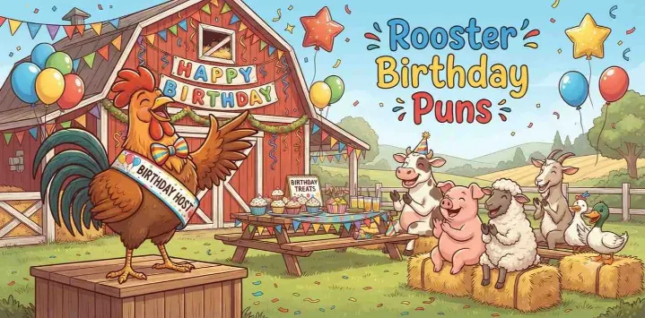 Rooster Birthday Puns