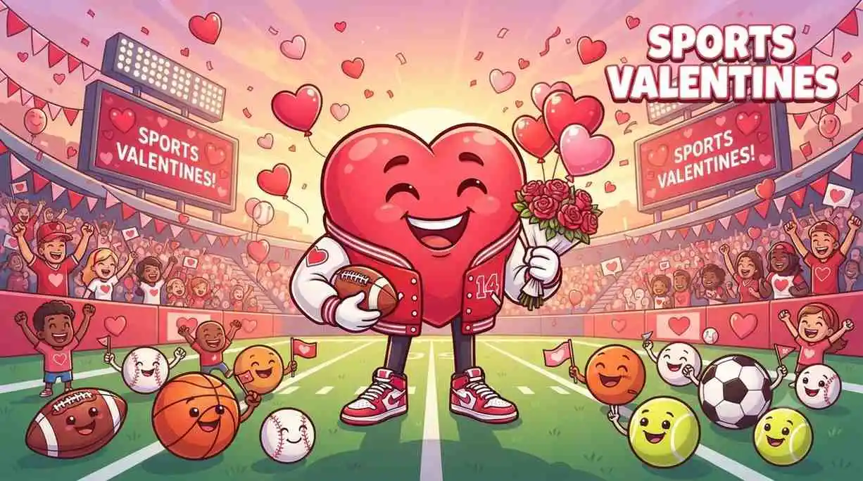 Cute sports Valentine couple
