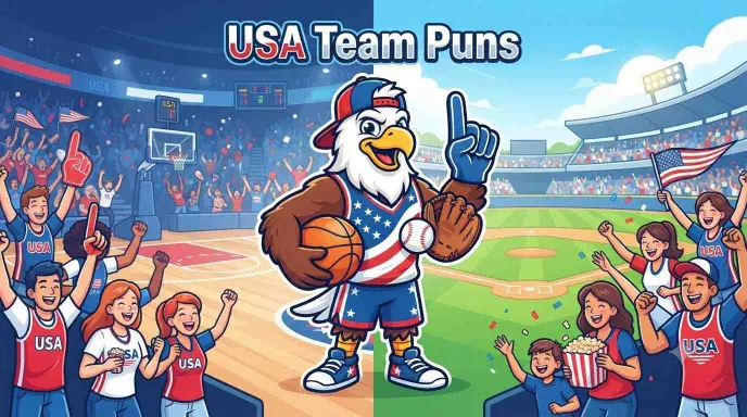 USA Sports Fans Celebrating Together