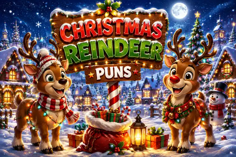 Christmas Reindeer Puns
