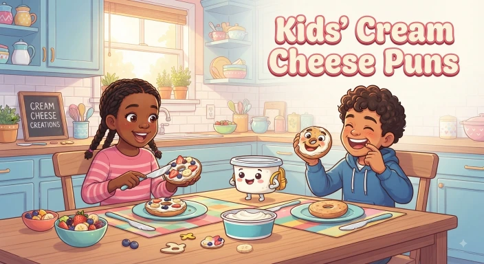 Cream Cheese Puns for Kids