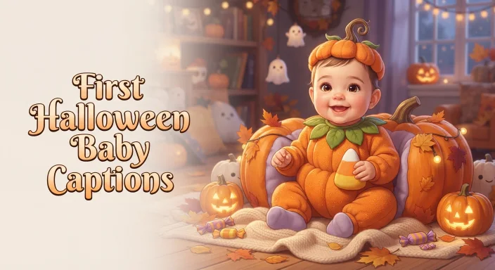 First Halloween Baby Captions  