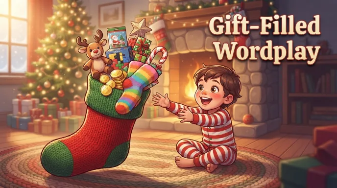 Gift-Filled Stocking Wordplay  