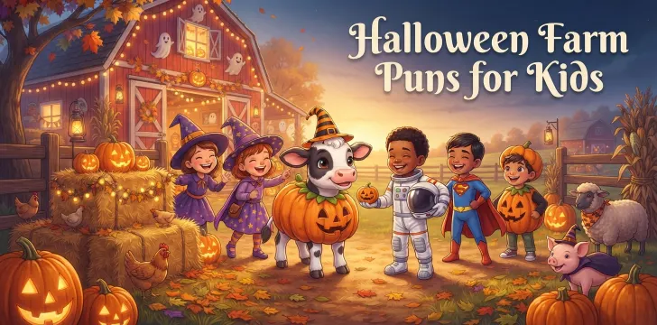 Halloween Farm Puns for Kids