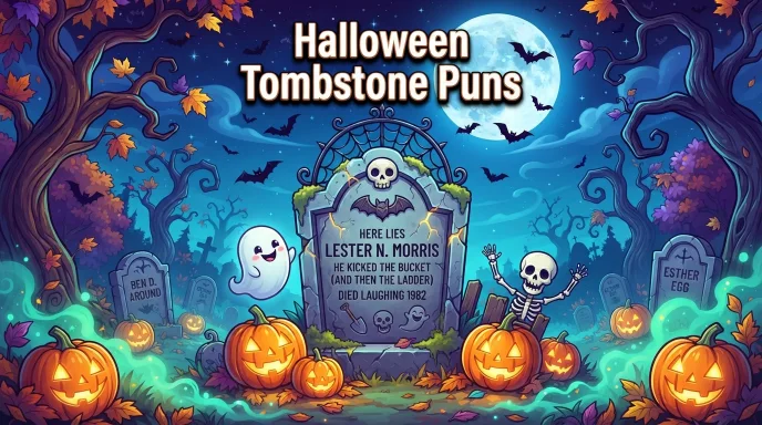 Halloween Tombstone Puns