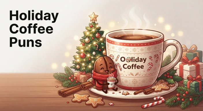 Holiday Coffee Puns