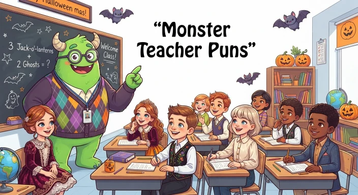 Monster Teacher Puns