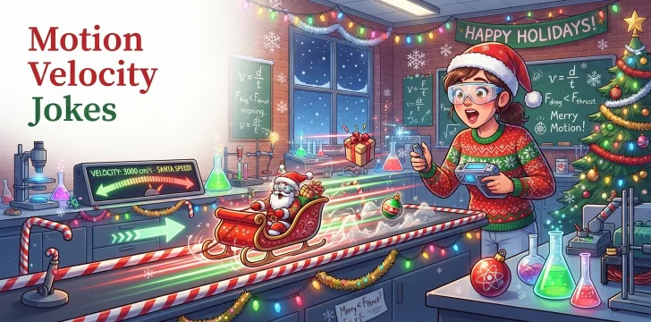 Motion Velocity Christmas Jokes