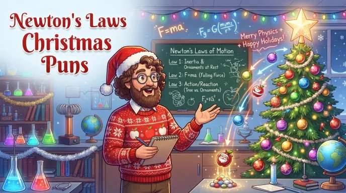 Newton’s Laws Christmas Puns