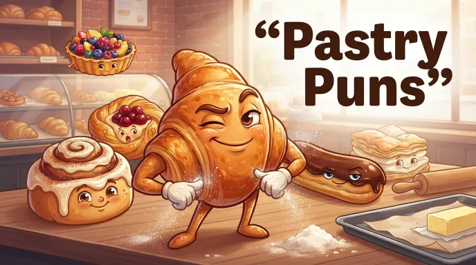 Pastry Puns Flaky layers