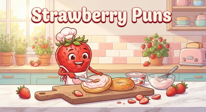 Strawberry Cream Cheese Puns