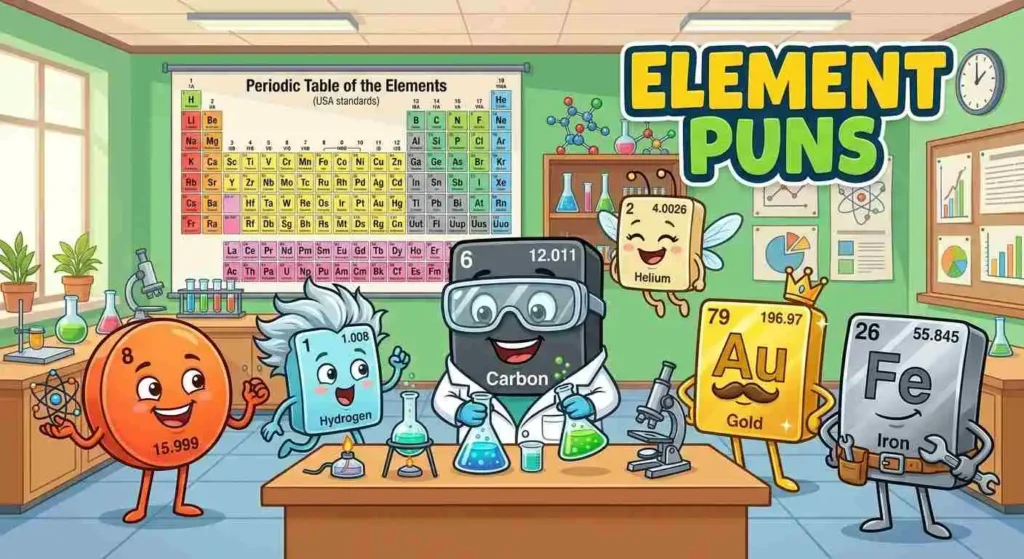 Funny periodic table elements