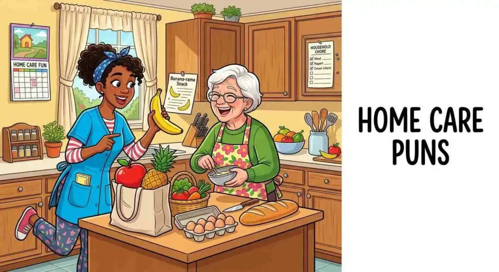 caregiver helping at home