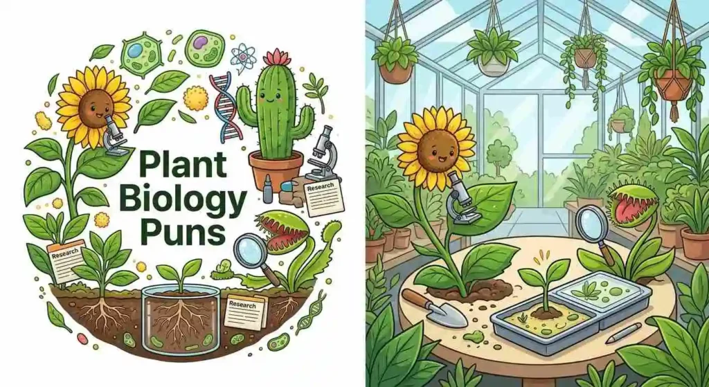 Funny plants exploring biology