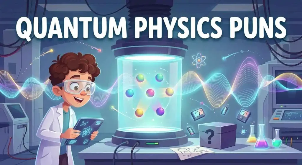 physicist exploring quantum particles.