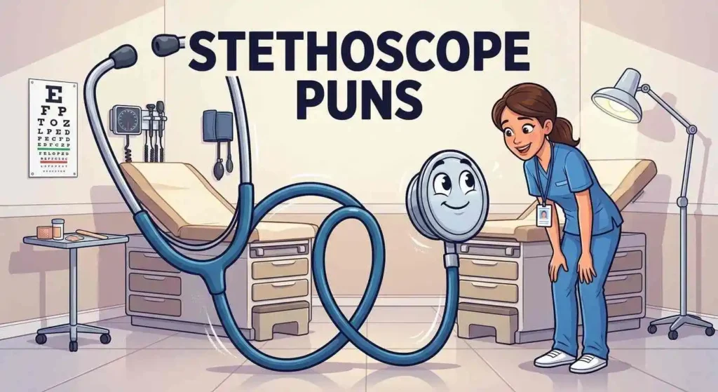 Funny stethoscope medical